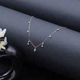 Rose Gold-Plated Charm Pendant Chain